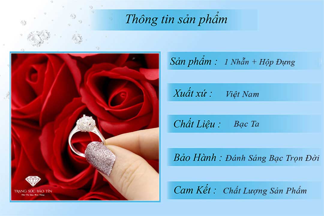 nhẫn bạc nữ