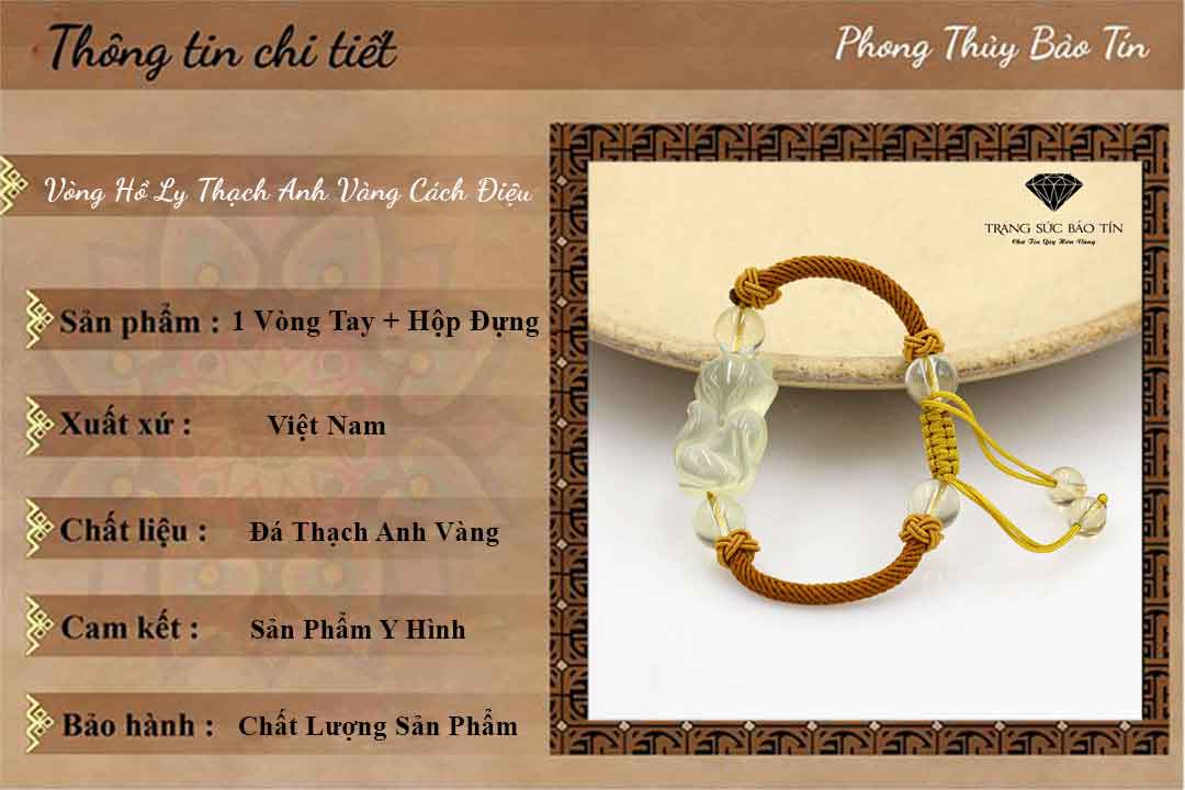 lắc tay phong thủy