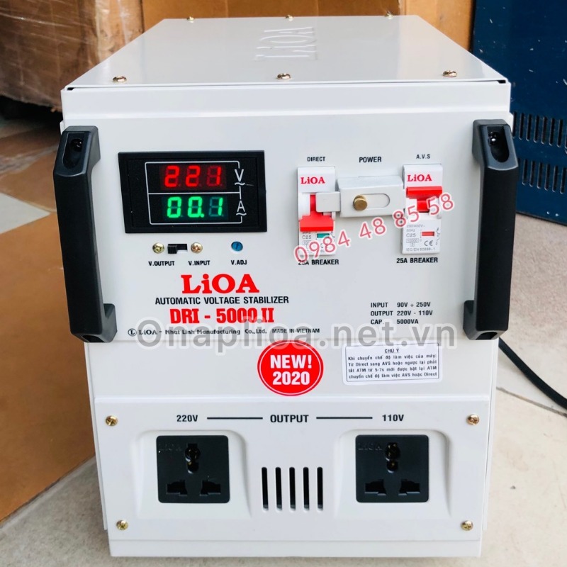 ổn áp lioa 5kva dải 90v