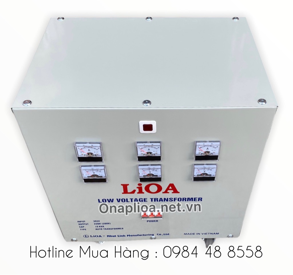 Biếp áp lioa 10kva 3 pha