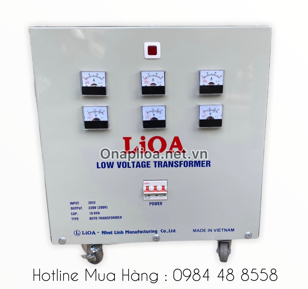 Biếp áp lioa 10kva 3 pha