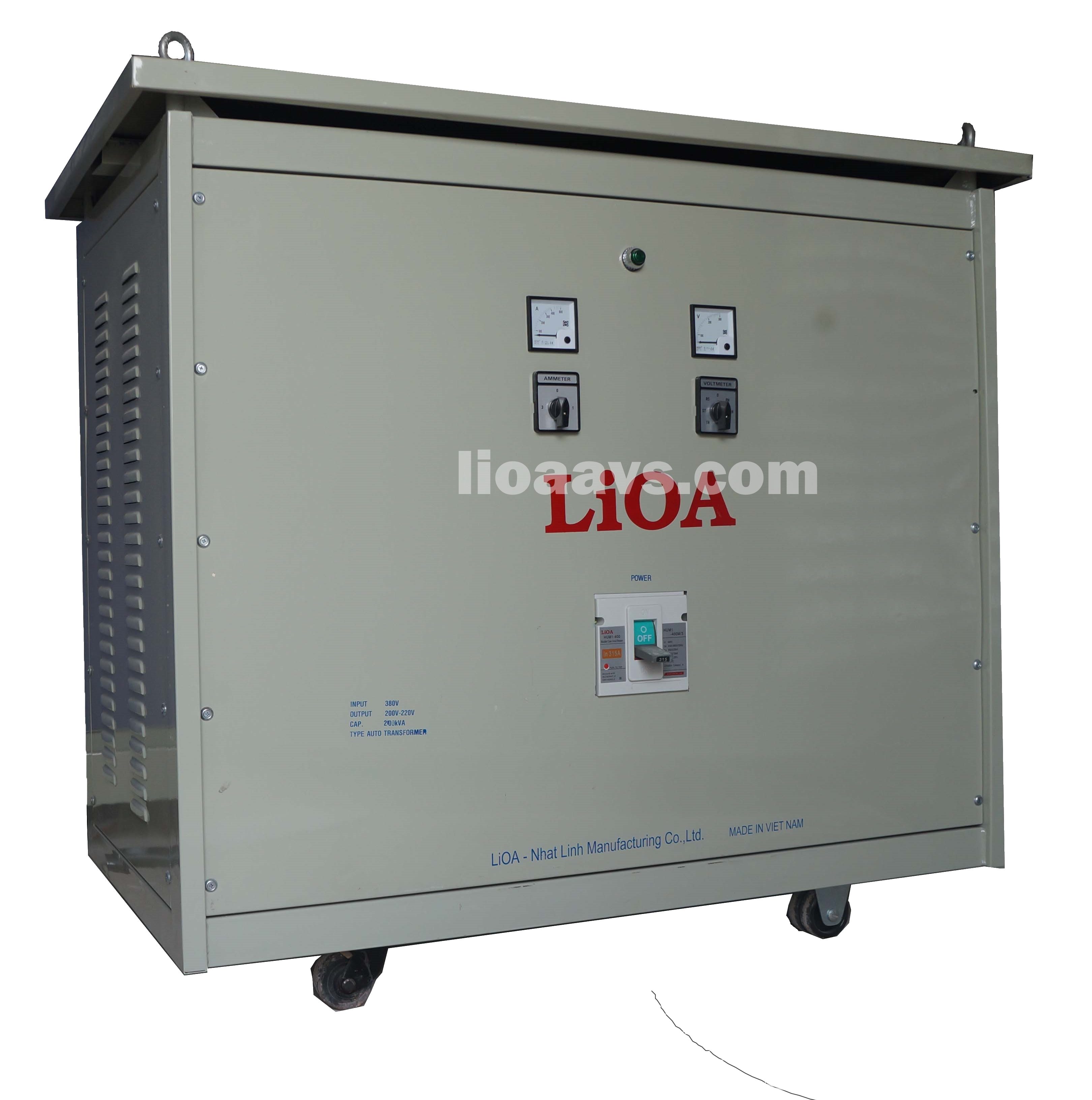 Biến áp tự ngẫu  200kva 3 pha