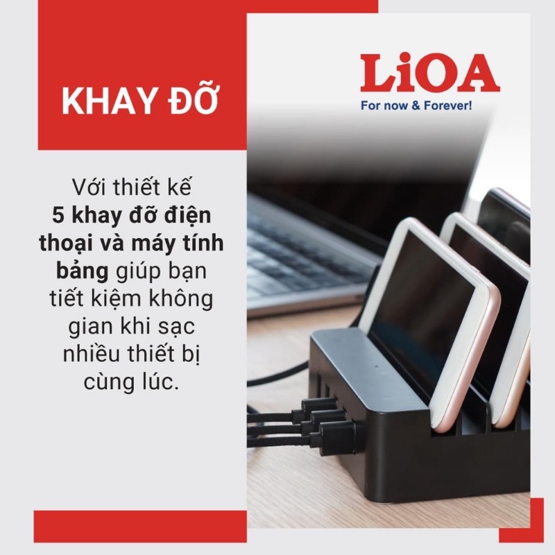 trạm sạc đa năng LIOA