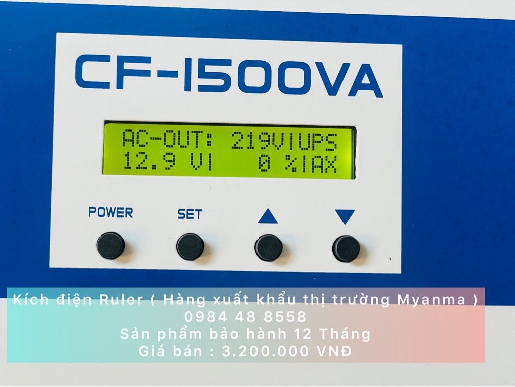 Kích điện ruler 12V lên 220v ( Hàng xuất khẩu )