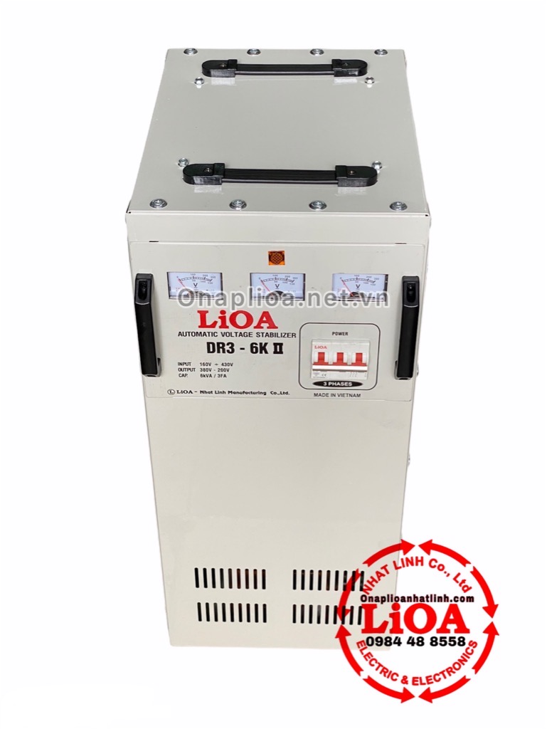 ỔN ÁP LIOA 6KVA 3 PHA 160V ~ 430V