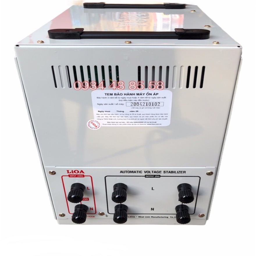 ỔN ÁP LIOA 10KVA DẢI 90V