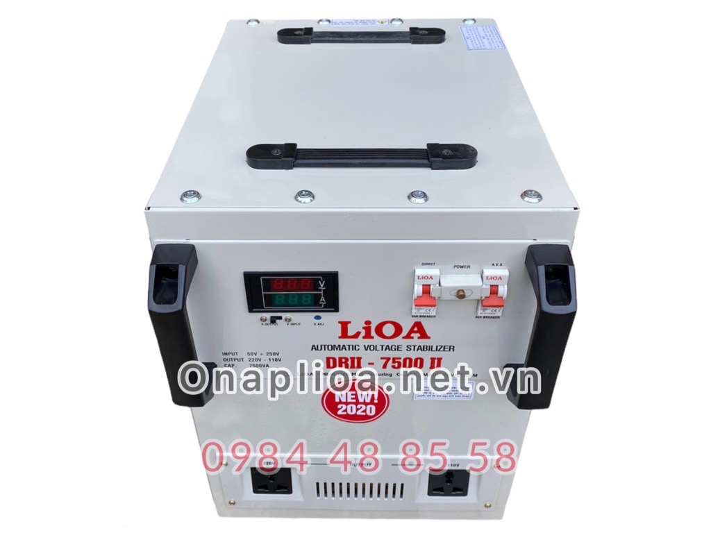 Ổn áp lioa 7,5kva dải 50v