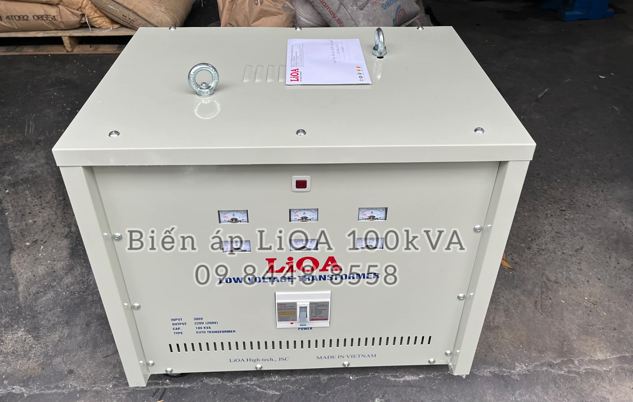 Biến áp Lioa 100kva tự ngẫu