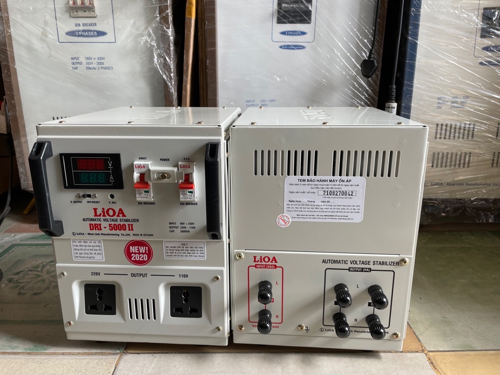 ỔN ÁP LIOA 5KVA DÂY ĐỒNG 100% MỚI NHẤT HIỆN NAY