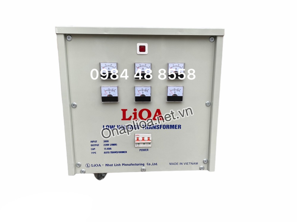 BIẾN ÁP TỰ NGẪU LIOA 15KVA 3 PHA