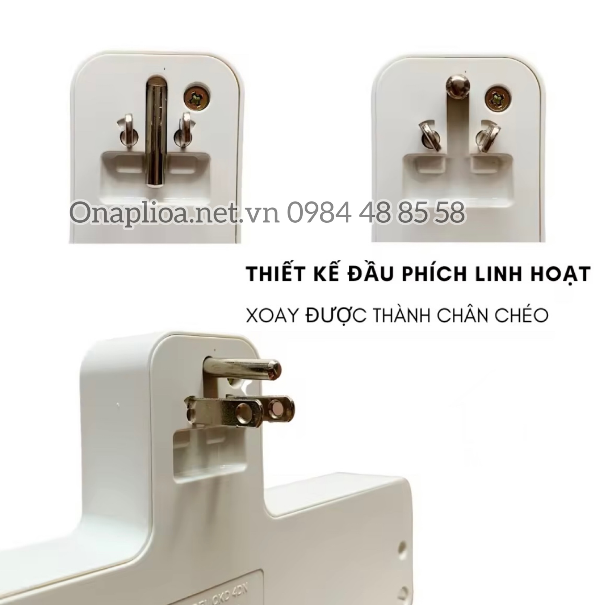 Ổ Cắm Đa Năng Không Dây Chính Hãng LiOA - Mã CKD. Có Cổng USB Type A Và Type C. Total 15A 220VAC 3300W. Bảo Hành 10 Năm