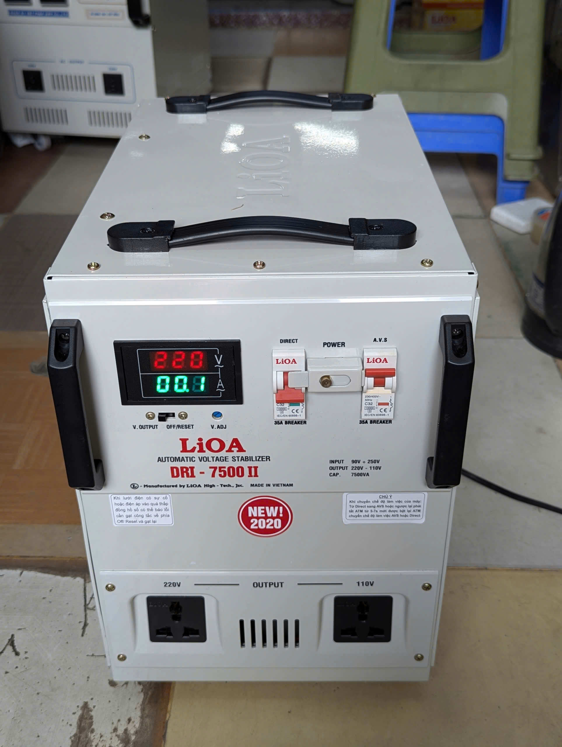 lioa 7,5kva dải 90v
