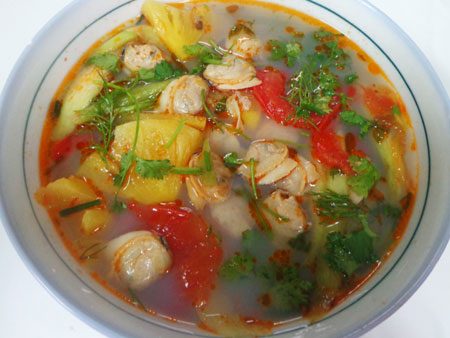 canh ngao chua khế