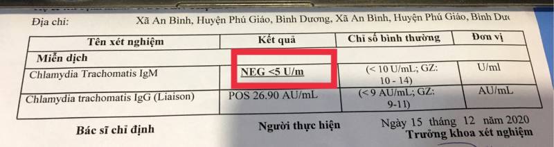 Hướng dẫn cách đọc và ý nghĩa kết quả xét nghiệm Chlamydia âm tính