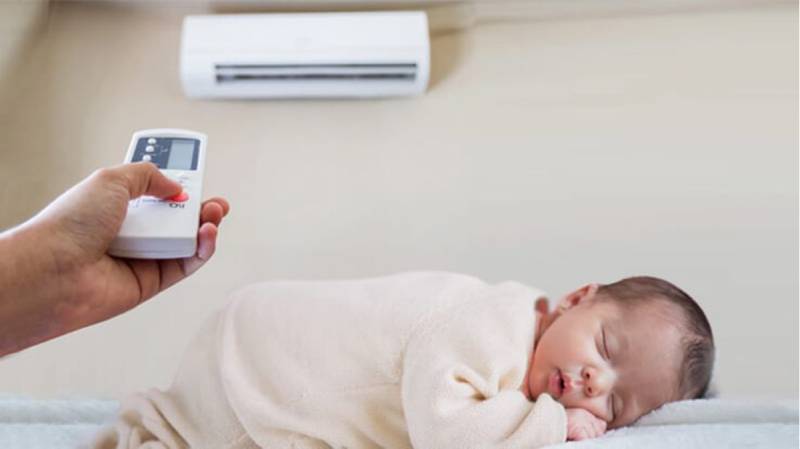 Kiểm soát nhiệt độ phòng phòng tránh đột tử trẻ sơ sinh