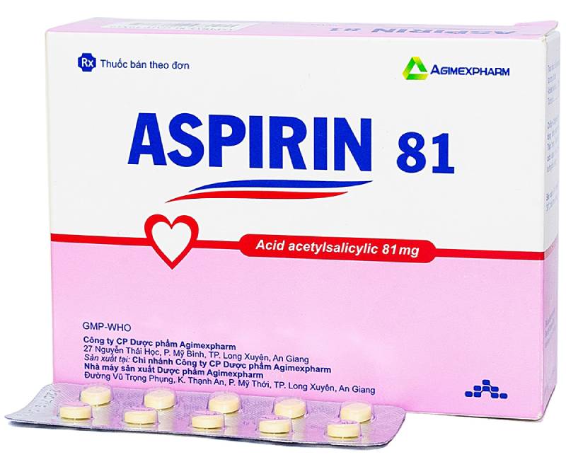 Sử dụng thuốc Aspirin trong sơ cứu nhồi máu cơ tim
