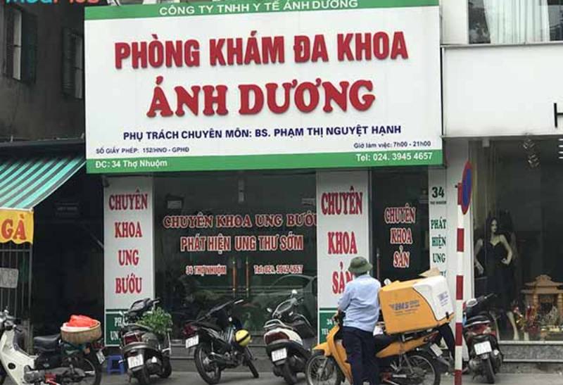 Trung tâm Phòng khám Anh Dương tại Hoàn Kiếm Hà NỘi, chuyên tư vấn khám các bệnh lây qua đường tình dục