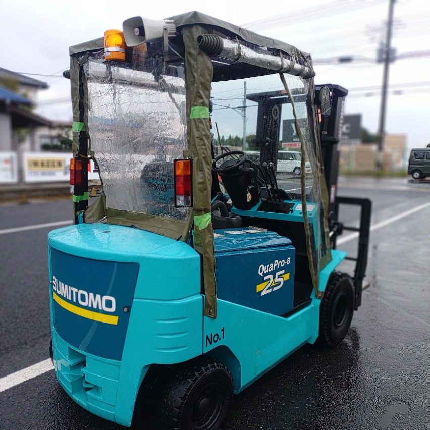 Xe nâng điện Sumitomo 2.5 tấn 51FB25PXII Seri B2K-00153, sản xuất năm 2013