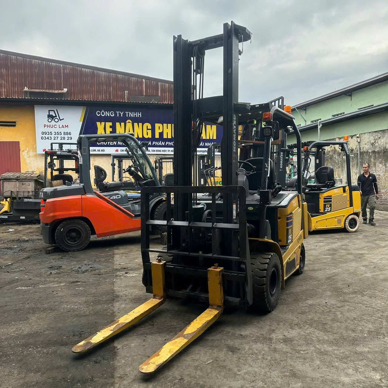 Xe nâng điện Komatsu 2.5 tấn FE25-1#310329, năm 2021