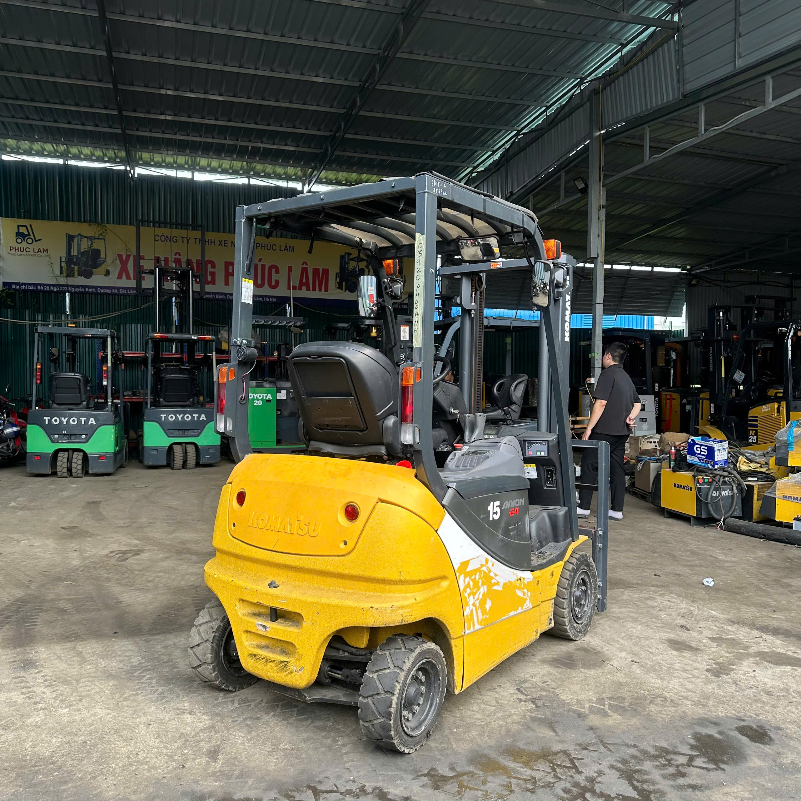 Xe nâng điện Komatsu 1.5 tấn FB15-12 (856962), sản xuất năm 2021