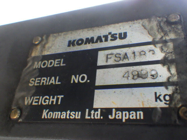 Xe nâng điện Komatsu 1.5 tấn FB15-12 (842492), sản xuất năm 2012