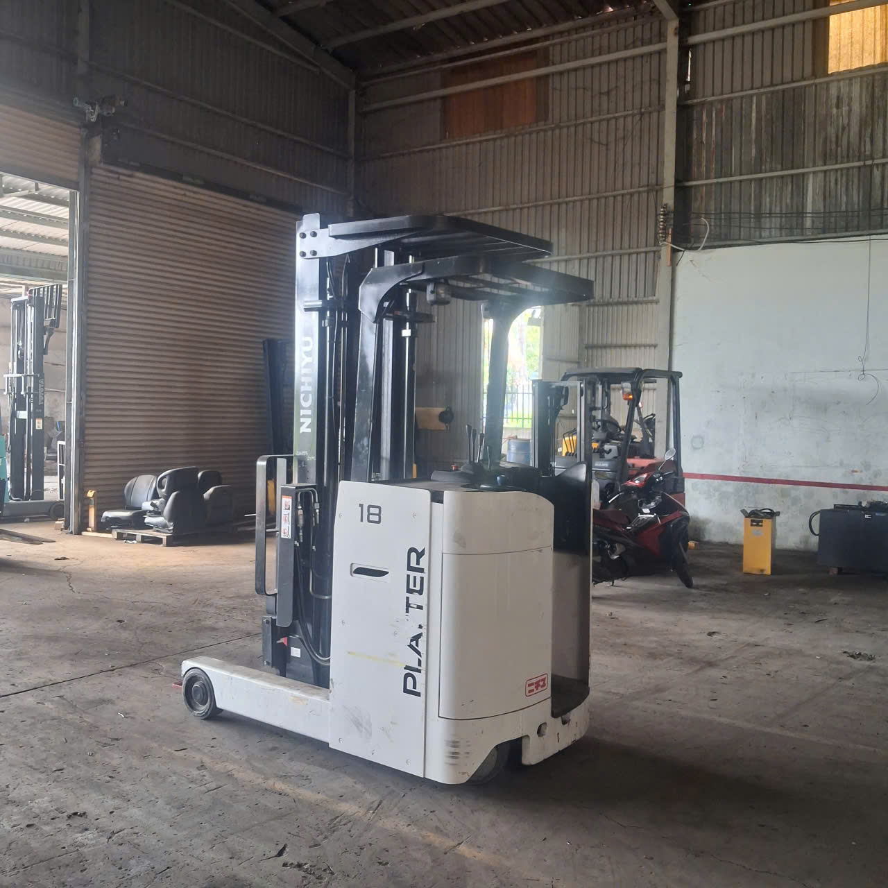 Xe nâng điện Nichiyu 1.8 tấn FBR18-85B-400PFLCS (1360-07443),  sản xuất năm 2020