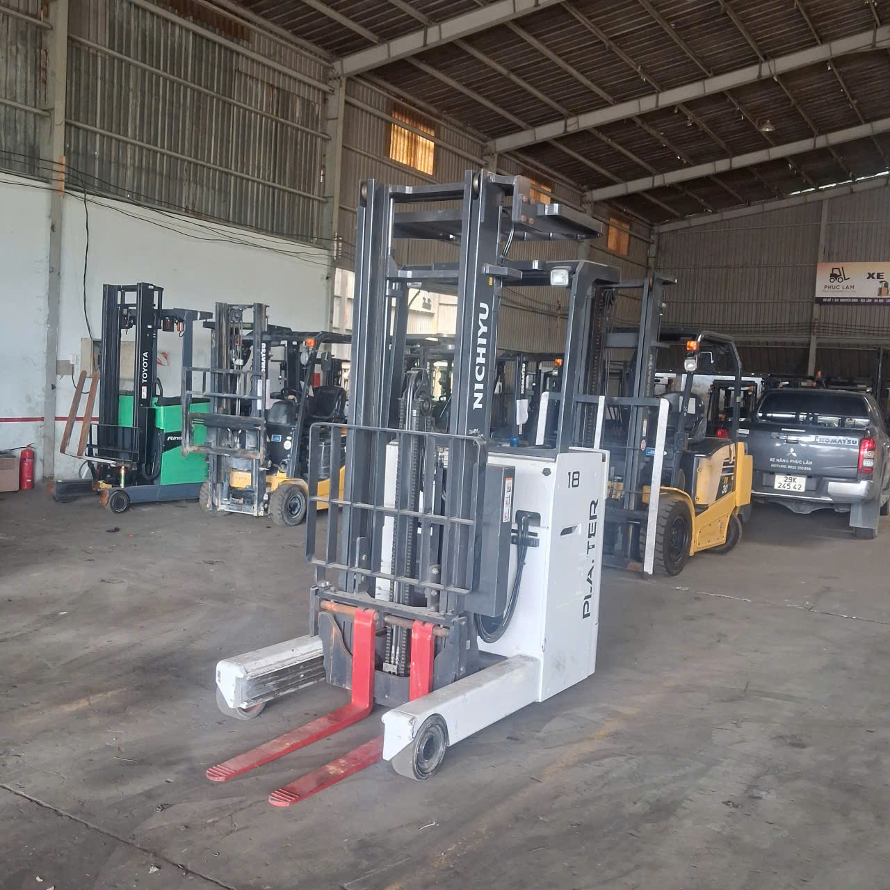 Xe nâng điện Nichiyu 1.8 tấn FBR18-85B-400PFLCS (1360-07443),  sản xuất năm 2020