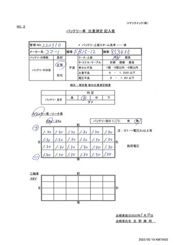 Xe nâng điện Komatsu 1.5 tấn sx 2018 có sạc không dây