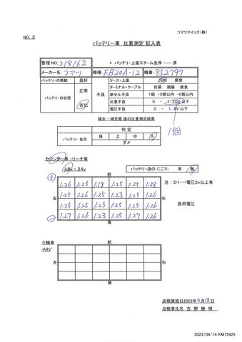 Xe nâng điện Komatsu 1.3 tấn FB13RLF-15