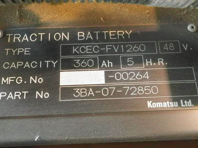 Xe nâng điện Komatsu 1.8 tấn FE18-1/400263