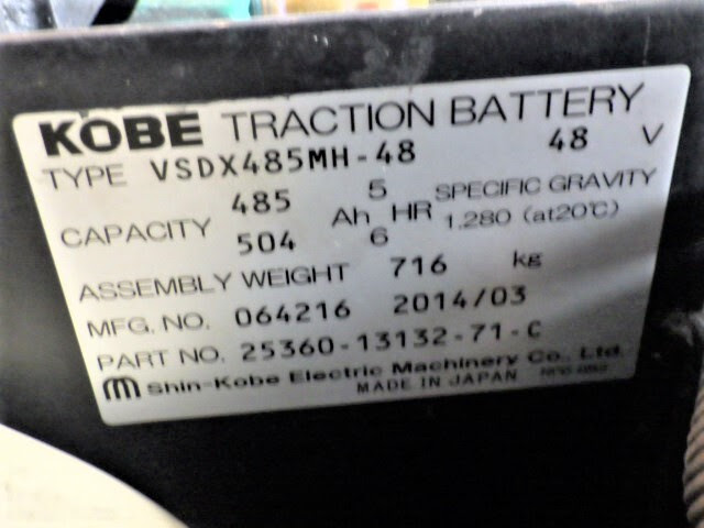 Xe nâng điện 1.5 tấn Toyota 7FB15 serial 7FB18-36246