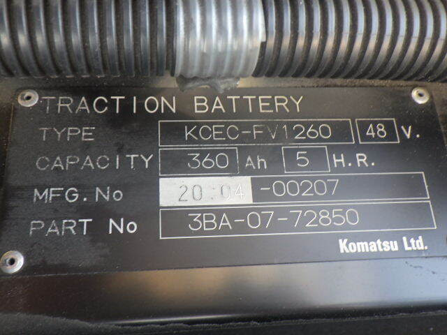 Xe nâng điện 1.8 tấn Komatsu model FE18-1 serial 400206