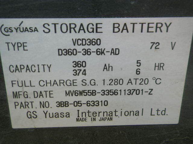 Xe nâng điện 2.0 tấn Komatsu FB20-12 serial 101587