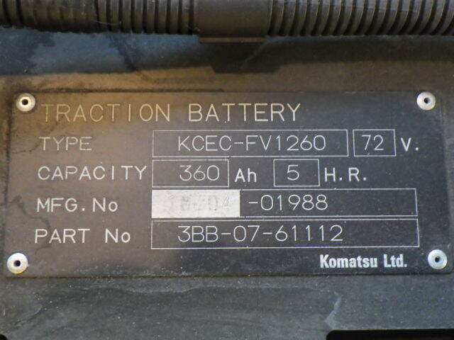 Xe nâng điện 2.5 tấn Komatsu FE25-1 serial 305238