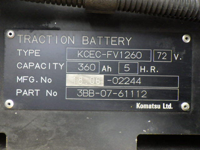 Xe nâng điện 2.5 tấn Komatsu FE25-1 serial 305562