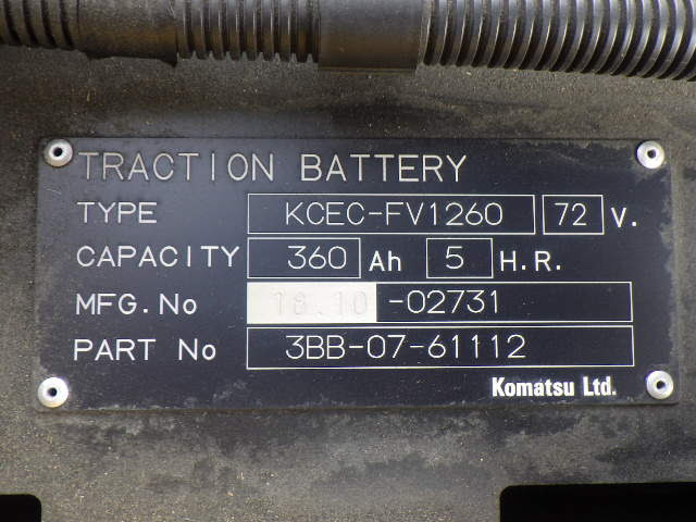 Xe nâng điện 2.5 tấn Komatsu FE25-1 serial 306239