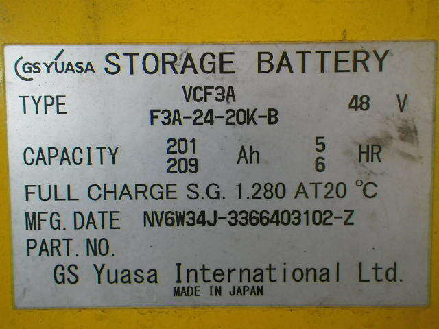 Xe nâng điện đứng lái 1.3 tấn Komatsu model FB13RS-14 serial 142508