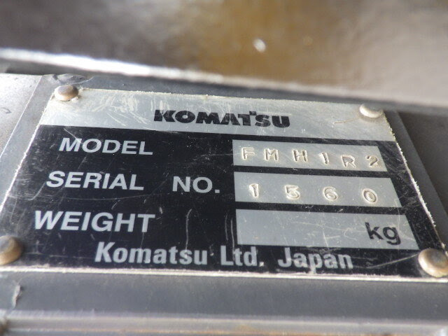 Xe nâng điện đứng lái 1.0 tấn Komatsu model FB10RL-15 serial 154596