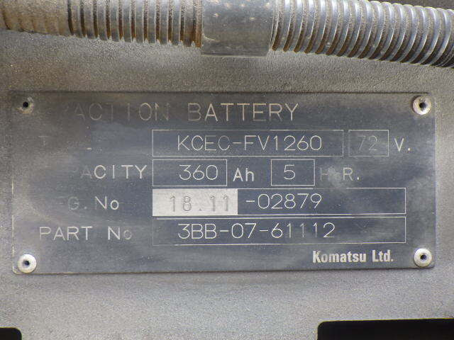 Xe nâng điện Komatsu 2.5 tấn FE25-1 serial 306455