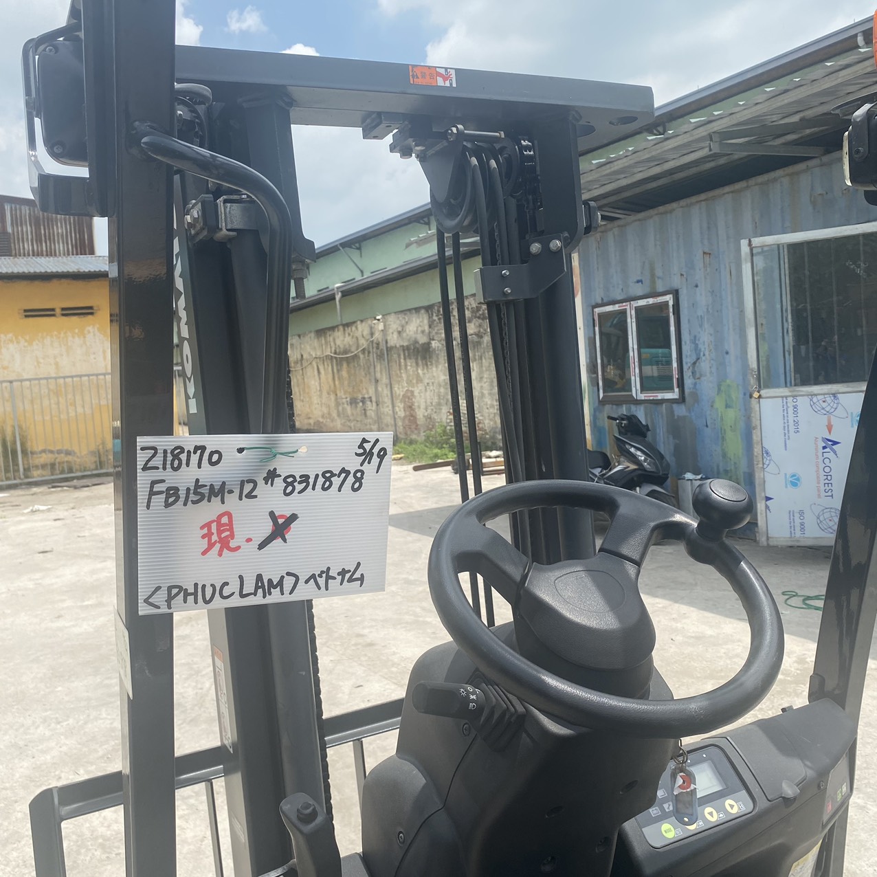 Xe nâng điện Komatsu 1.5 tấn 3 bánh FB15M-12