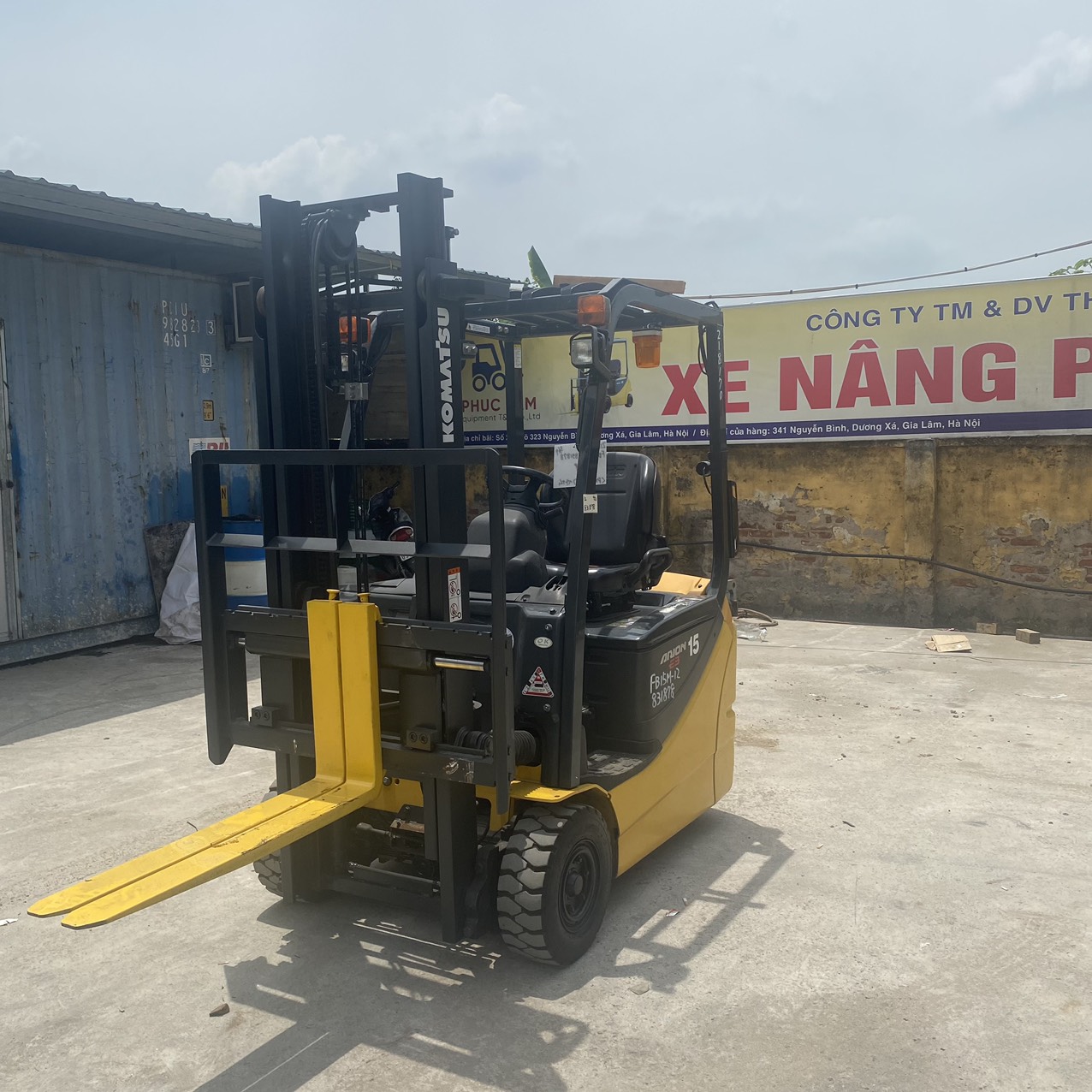 Xe nâng điện Komatsu 1.5 tấn 3 bánh FB15M-12