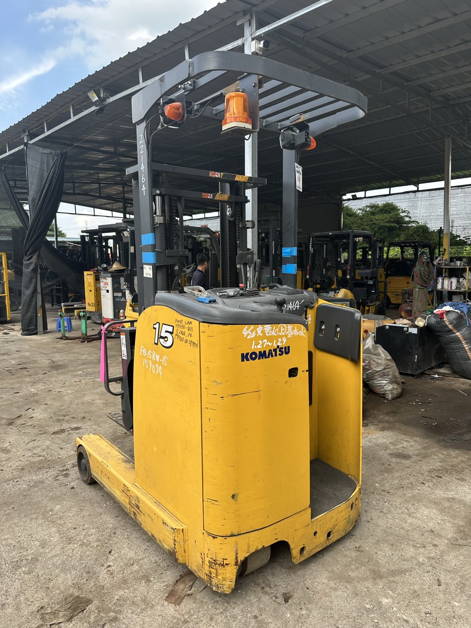 Xe nâng điện Komatsu 1.5 tấn FB15W-15-2019