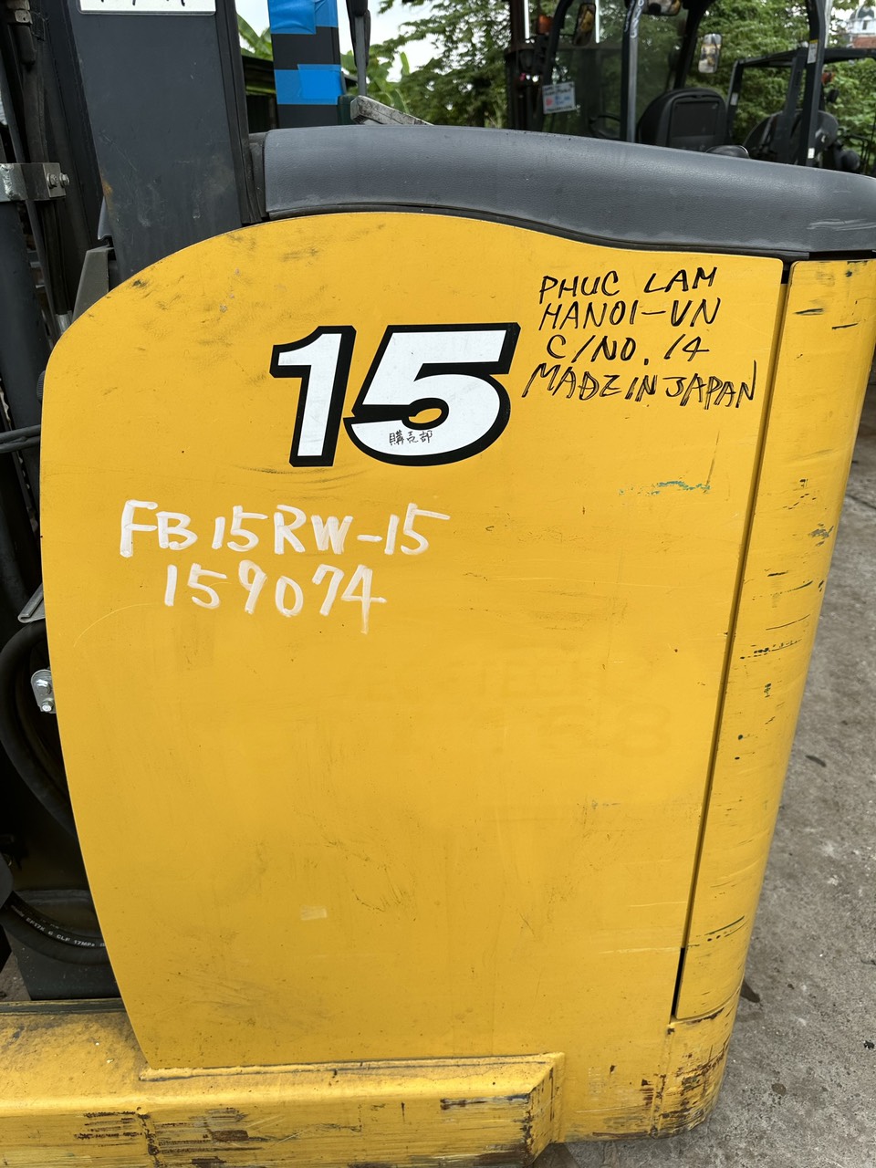 Xe nâng điện Komatsu 1.5 tấn FB15W-15-2019