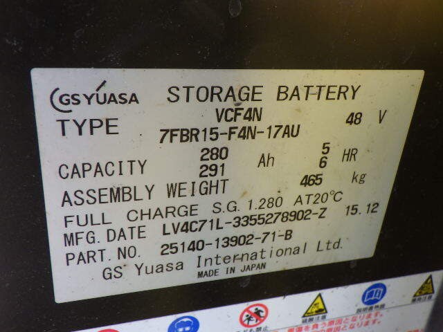 Xe nâng điện Toyota 1.5 tấn 7FBR15 #62170