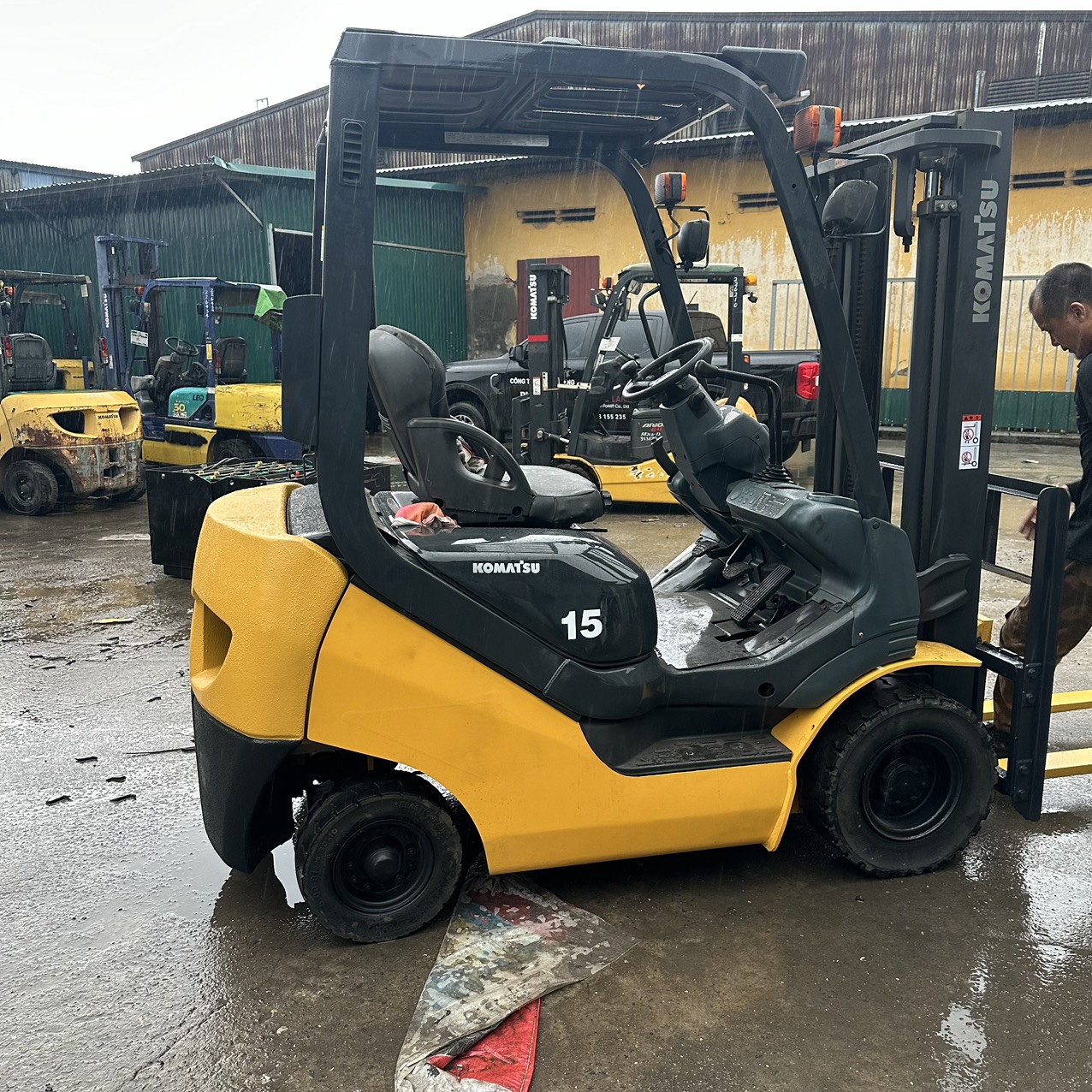 Xe nâng dầu Komatsu 1,5 tấn#FD15T-21