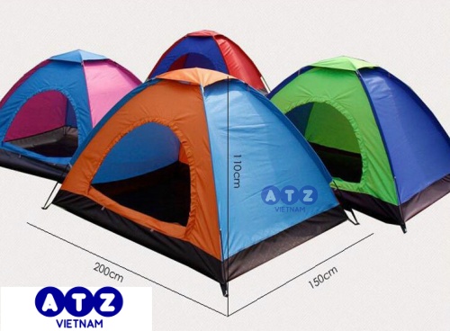 Lều cắm trại tự bung, lều cho công nhân nhà máy. Kích thước lều 200x150x110cm
