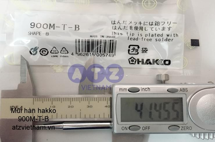 độ dài Mũi hàn hakko 900M-T-B​