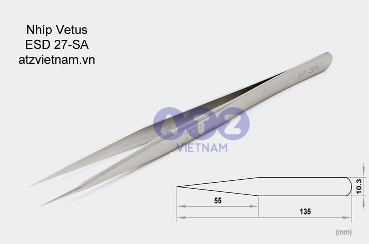 Nhíp chống tĩnh điện Vetus 27-SA