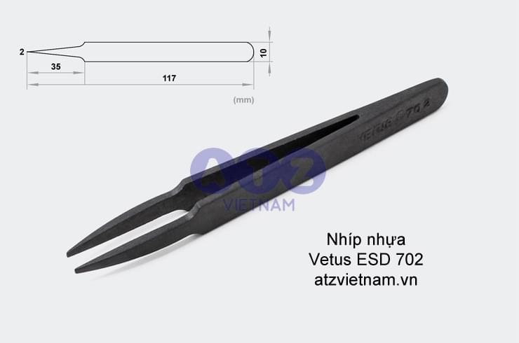 Nhíp nhựa ESD Vetus 702