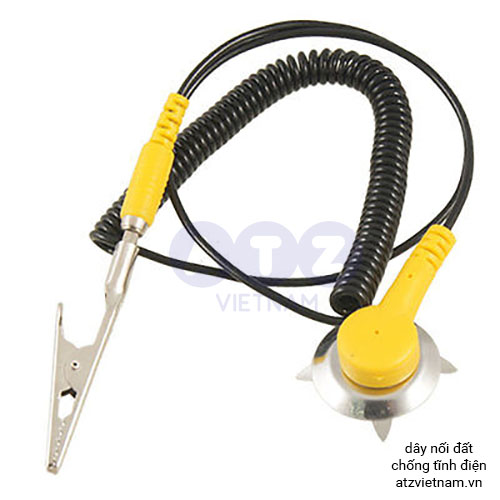dây tiếp đất chống tĩnh điện đầu kẹp